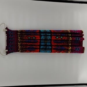 Just Love strapless multicolor dress size XL smock bodice flowy